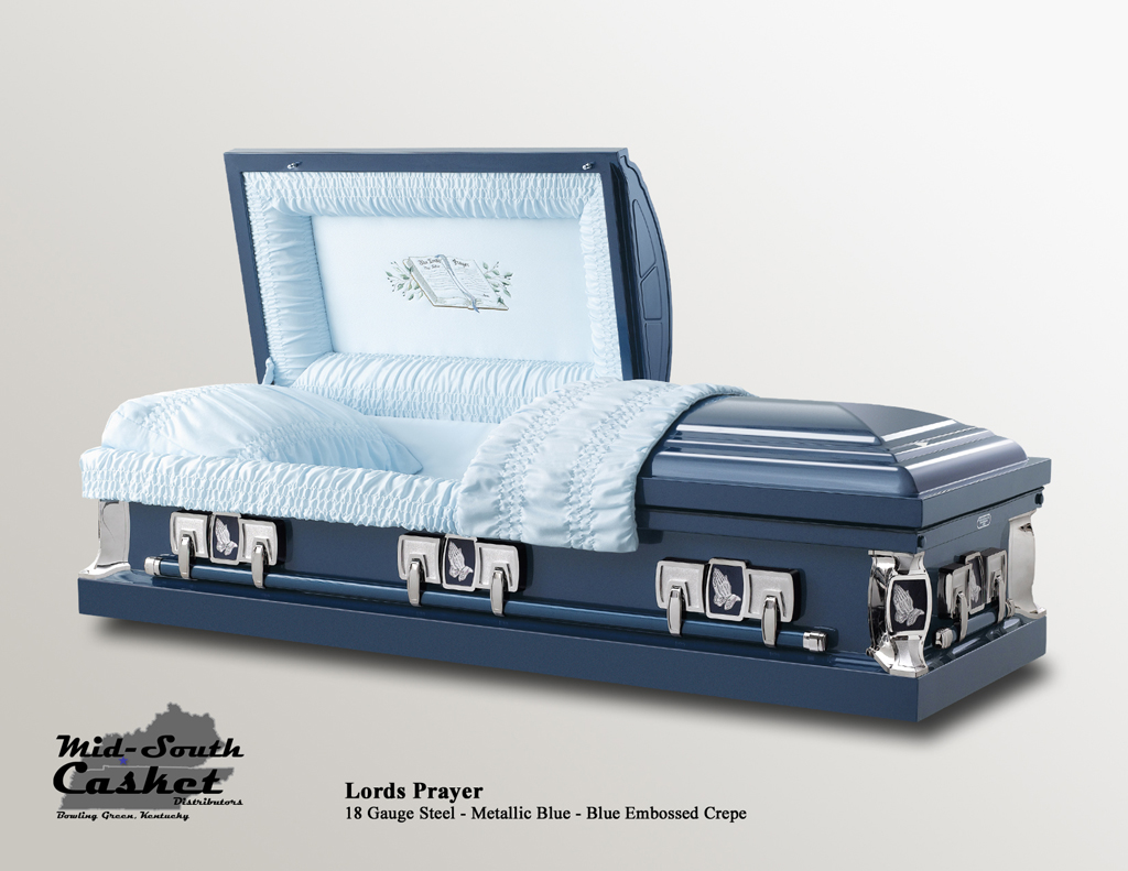 Lords Prayer Metallic Blue